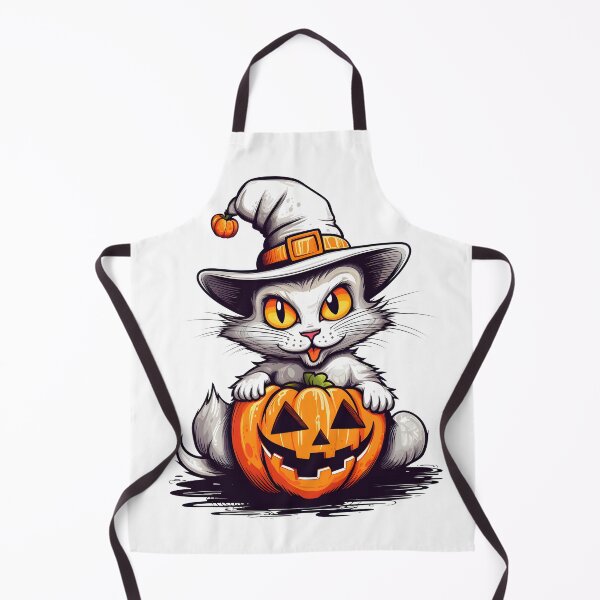 Item preview, Purr-fectly Spooky: Cat and Pumpkin Halloween Artwork designed and sold by Studio-Mind.