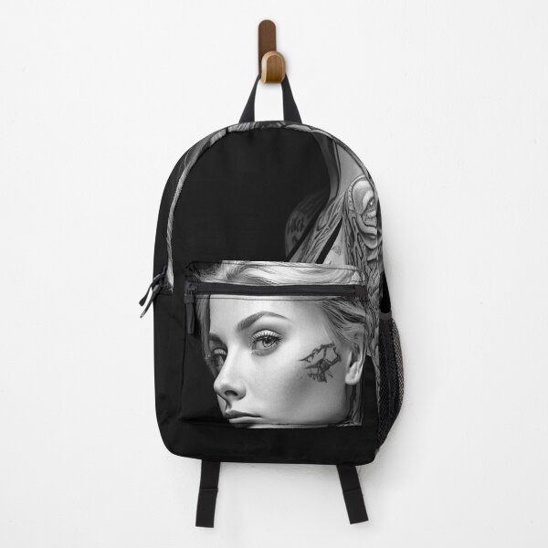 Item preview, Tattooed lady (B&W) designed and sold by ScenicViewPics.