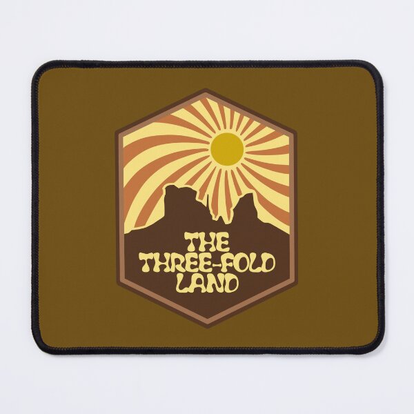 Item preview, Three-Fold Land Emblem (Yellow Font) designed and sold by ARedRandBoy01.