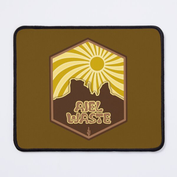 Item preview, Aiel Waste Emblem (Yellow Outline Font) designed and sold by ARedRandBoy01.