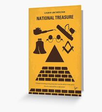 No887 My National Treasure minimales Filmplakat Grußkarte