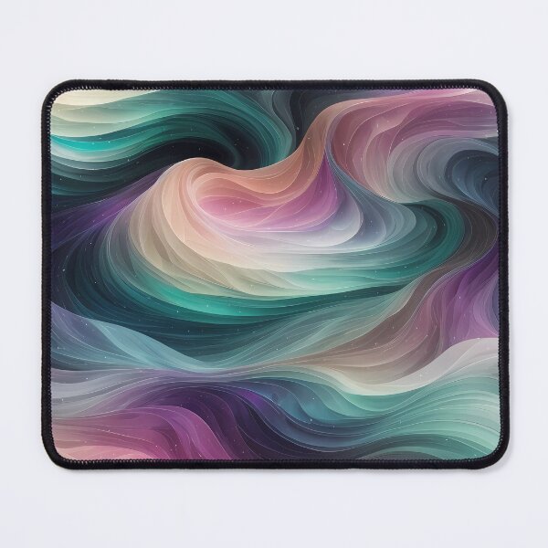 Item preview, Celestial Aurora-style wavy pattern in pastel colors designed and sold by Omarupattern51.