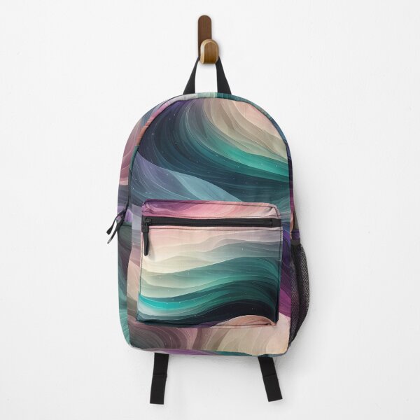 Item preview, Celestial Aurora-style wavy pattern in pastel colors designed and sold by Omarupattern51.