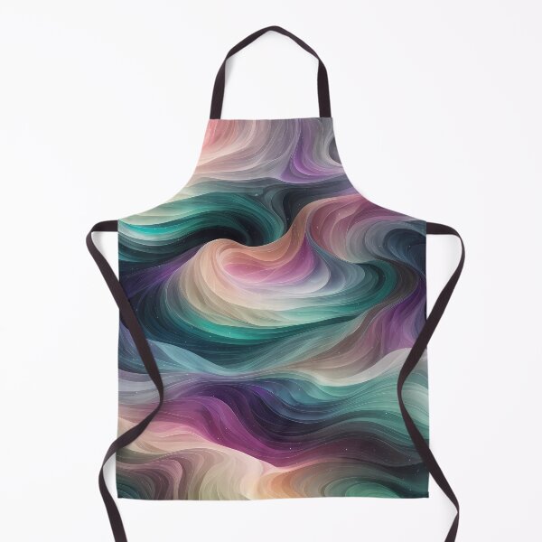 Item preview, Celestial Aurora-style wavy pattern in pastel colors designed and sold by Omarupattern51.