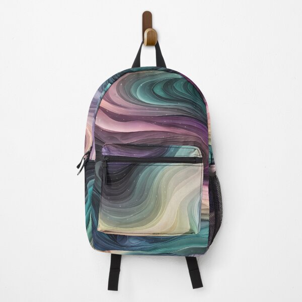 Item preview, Radiant Polar Glow - pastel wavy pattern style designed and sold by Omarupattern51.