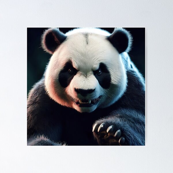 Portrait Panda Bear Wild Animal Realistic Stock Illustration 603128978