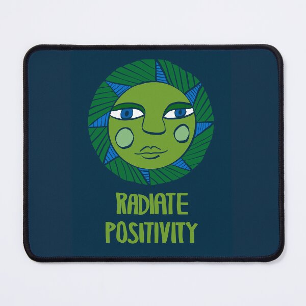 Item preview, Radiate positivity green blue designed and sold by wordznart.