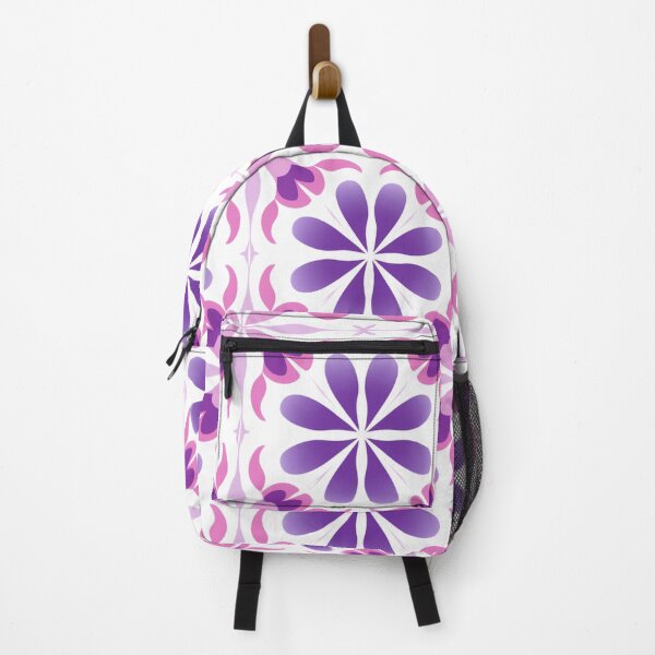 Item preview, Purple Pink Flower Tile Pattern designed and sold by AerinDigital.