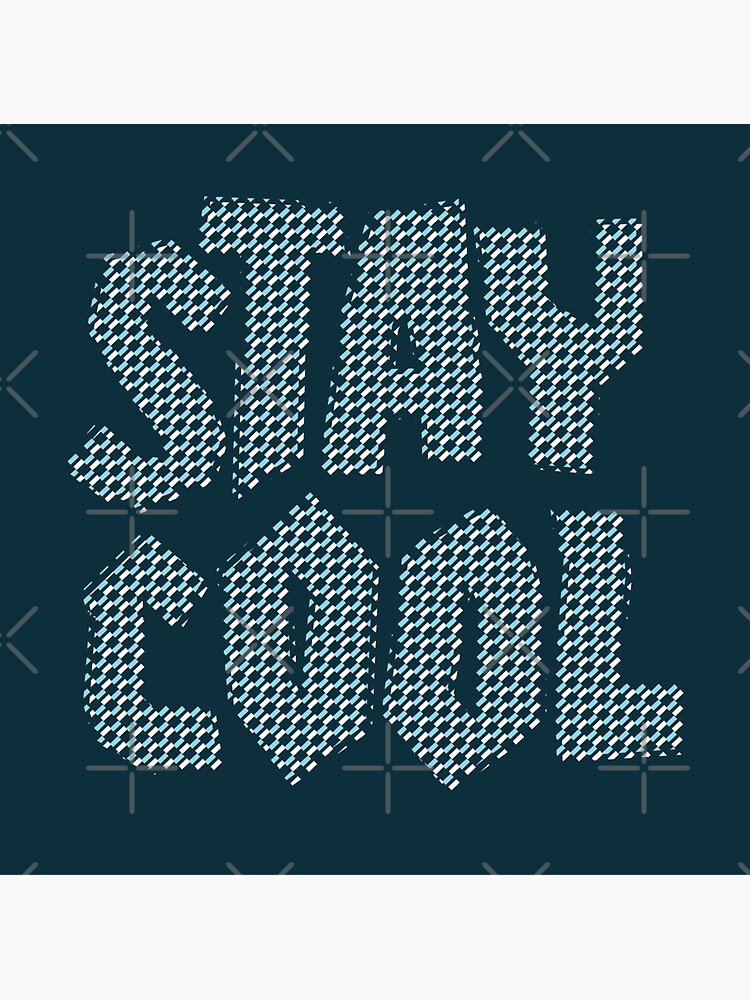 Thumbnail 3 of 3, Sticker, Stay Cool designed and sold by designyatri.