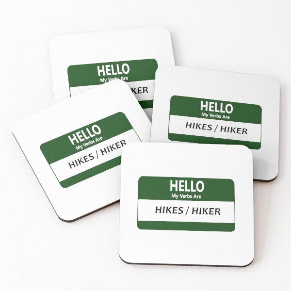 Item preview, Verbos preferidos - Hikes / Hiker designed and sold by BackgroundPixel.
