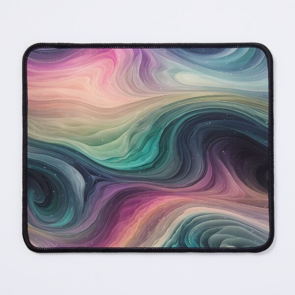 Item preview, Luminescent Arctic Dance - pastel wavy pattern style designed and sold by Omarupattern51.
