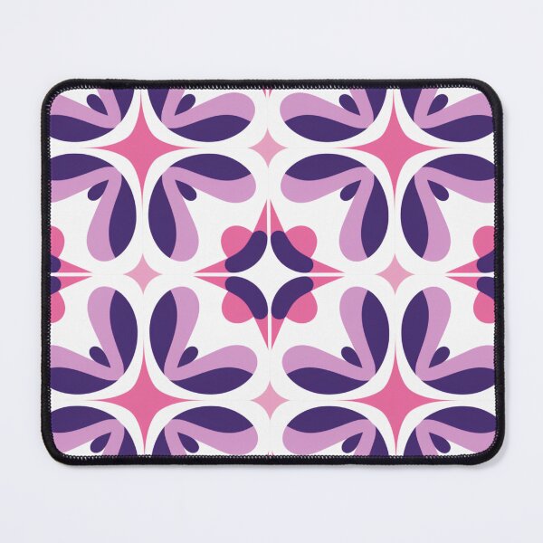 Item preview, Simple Purple Pink Flower Tile Pattern designed and sold by AerinDigital.