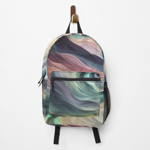 Item preview, Magical Polar Lights-wavy pattern style in pastel colors designed and sold by Omarupattern51.