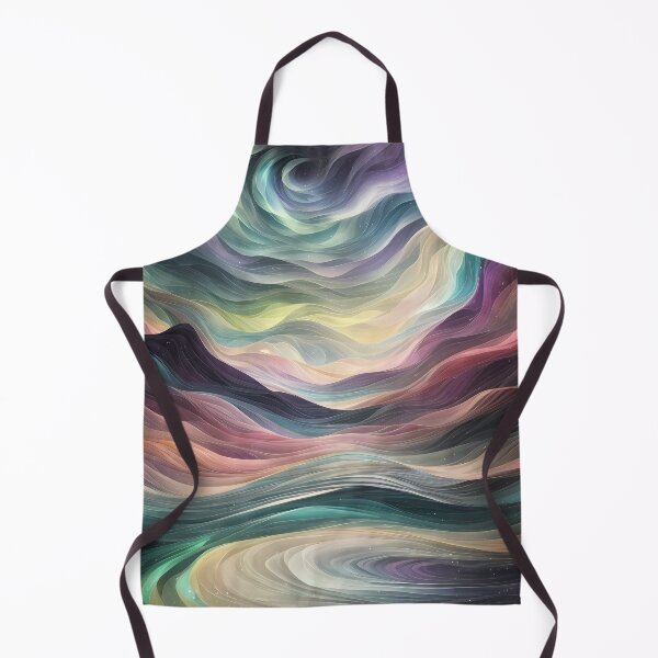 Item preview, Magical Polar Lights-wavy pattern style in pastel colors designed and sold by Omarupattern51.