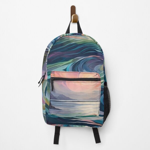 Item preview, Boreal Cosmic Lagoon - pastel wavy pattern style designed and sold by Omarupattern51.