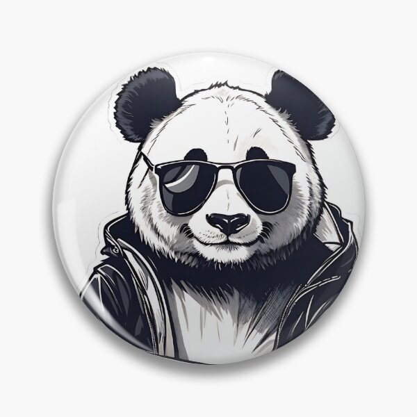 Item preview, Panda wearing sunglasses, minimalist, logo, vector, T shirt design , logo, sticke designed and sold by teerapol24.