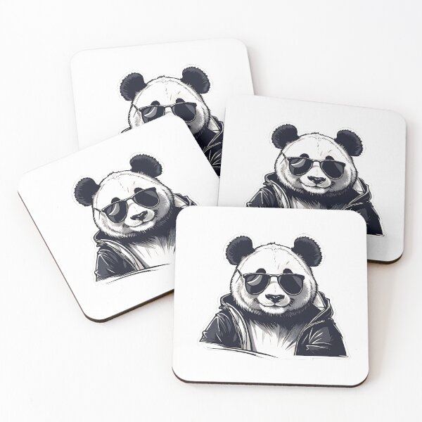 Item preview, Panda wearing sunglasses, minimalist, logo, vector, T shirt design , logo, sticke designed and sold by teerapol24.