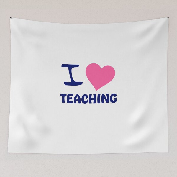 Item preview, I Love Teaching | Teacher | Teachers | Teacher Appreciation | Educator | School | Hot Pink designed and sold by ShoniwDesigns.