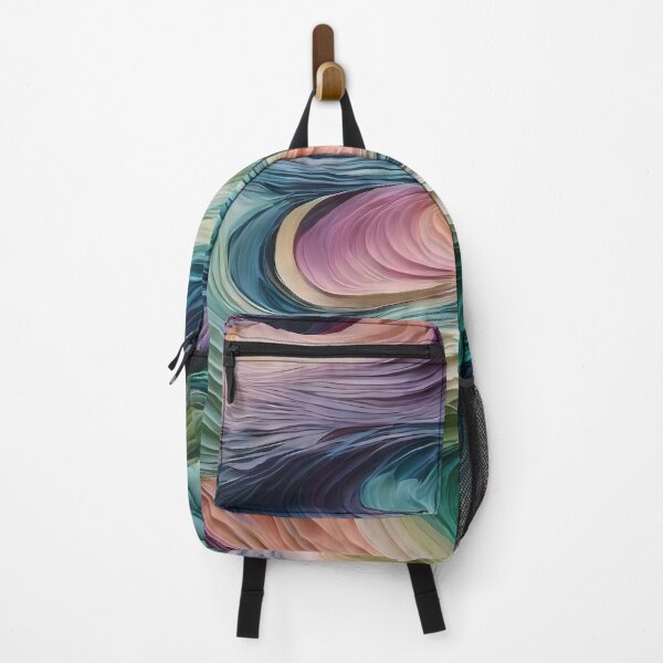 Item preview, Oleo Boreal-style wavy pattern in pastel colors designed and sold by Omarupattern51.