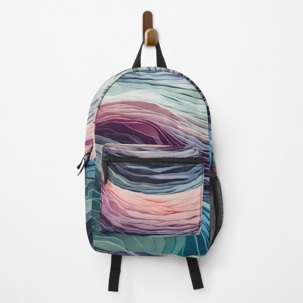 Item preview, Rustic Northern Sky-style wavy pattern in pastel colors designed and sold by Omarupattern51.
