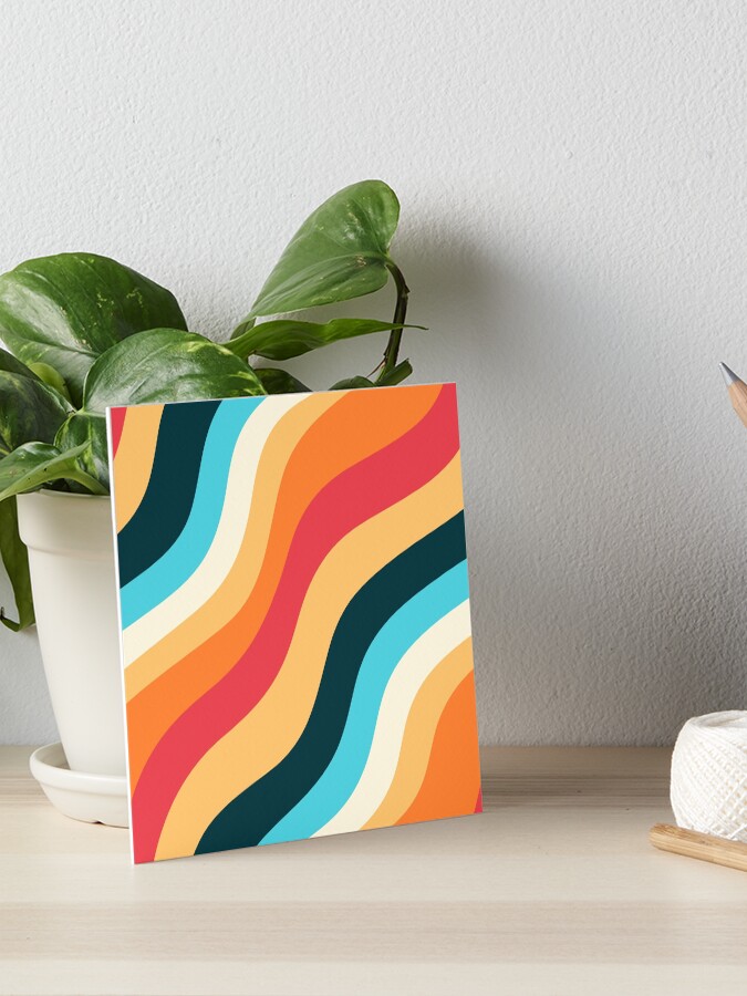 Funky 70s Style Wave Pattern
