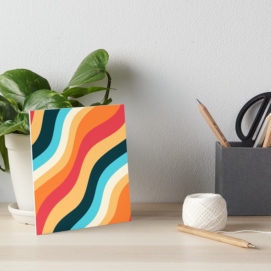 Funky 70s Style Wave Pattern