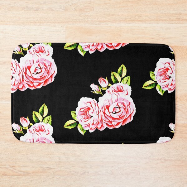 Item preview, Artistic pink roses on black designed and sold by FlowerandDesing.