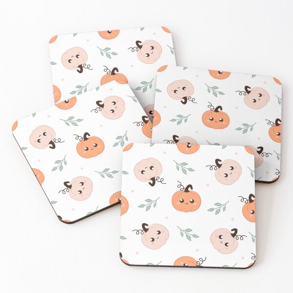 Item preview, Cute pumpkin halloween white pattern designed and sold by Mary Hart.