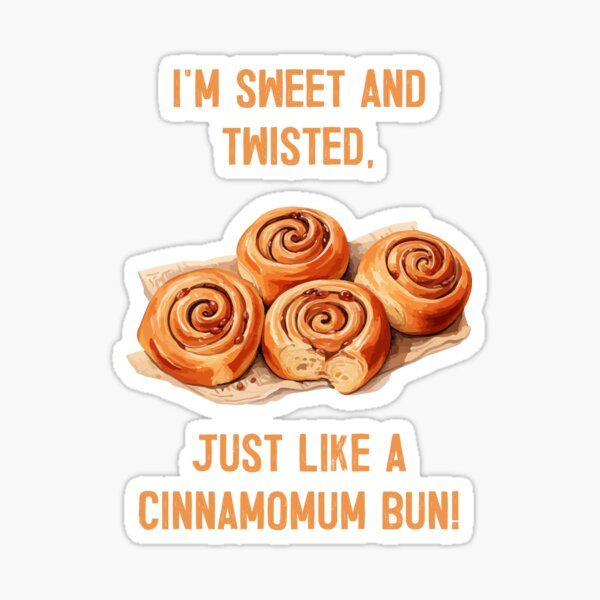 Cinnamon Roll Sticker for Sale by HomebrewLipLab