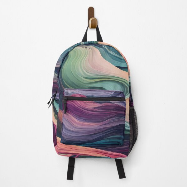 Item preview, Stunning boreal road-wavy pattern style in pastel colors designed and sold by Omarupattern51.
