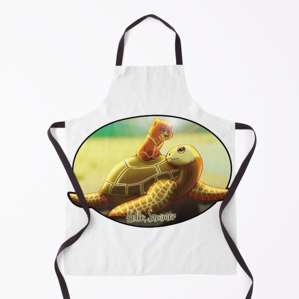 Item preview, Bear Cub and Turtle - Hello, Summer designed and sold by AnekArts.