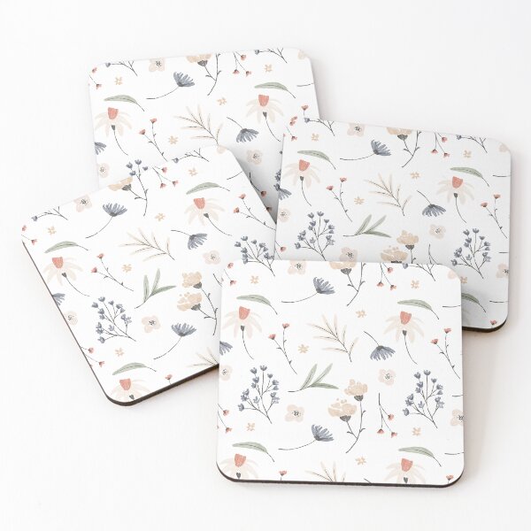 Item preview, Hand painted watercolor pressed flowers pattern designed and sold by CosasAutenticas.