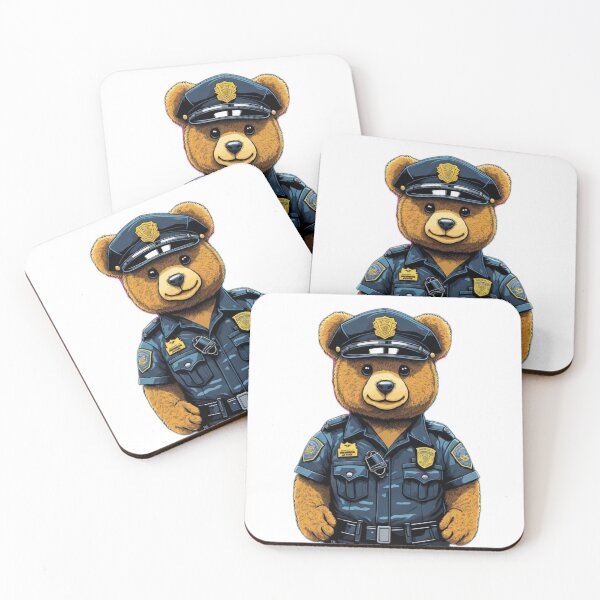 Item preview, Police Teddy Bear designed and sold by Majkel & Majkel.