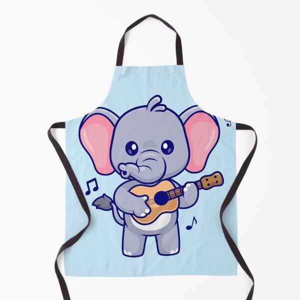 Item preview, Groovy Tunes: Cute Elephant Playing Guitar Cartoon Ico designed and sold by hjian8219.