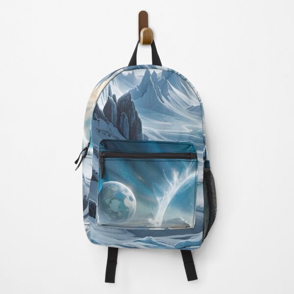 Item preview, "Epic Icy Adventure: Humans Amidst the Frozen Majesty" designed and sold by BuyArtMosaic.