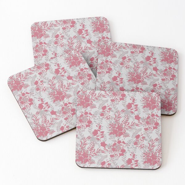Item preview, Floral gray soft magenta designed and sold by Alessandro Remo Mazzoni Remotextiles.