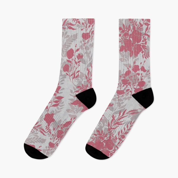 Item preview, Floral gray soft magenta designed and sold by Alessandro Remo Mazzoni Remotextiles.