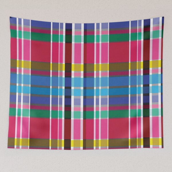 Item preview, Grey, White & Rainbow Plaid designed and sold by PSCSCo.