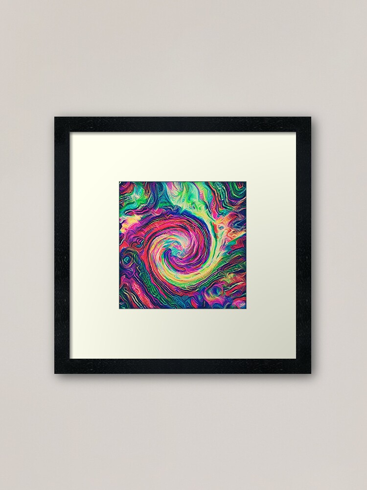 Alternate view of Swirl hook #Digital #Art Framed Art Print