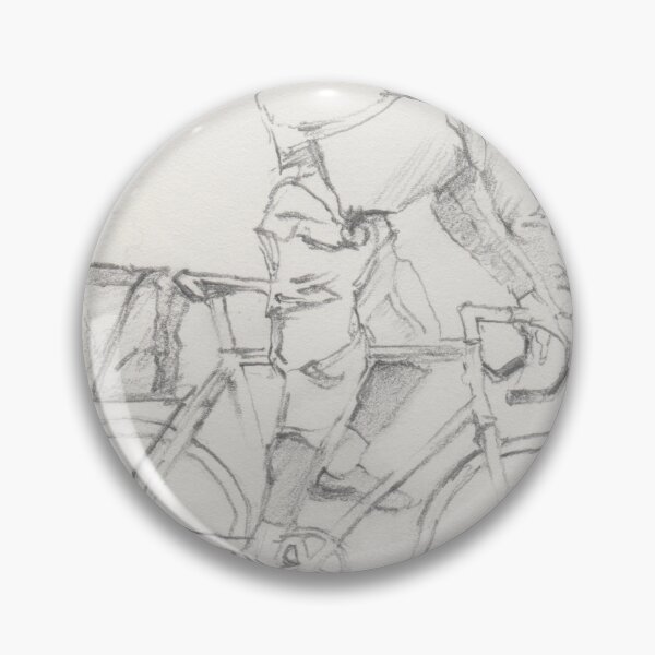 Item preview, Bike Messenger, Cyclist pencil sketch art designed and sold by akhir0.