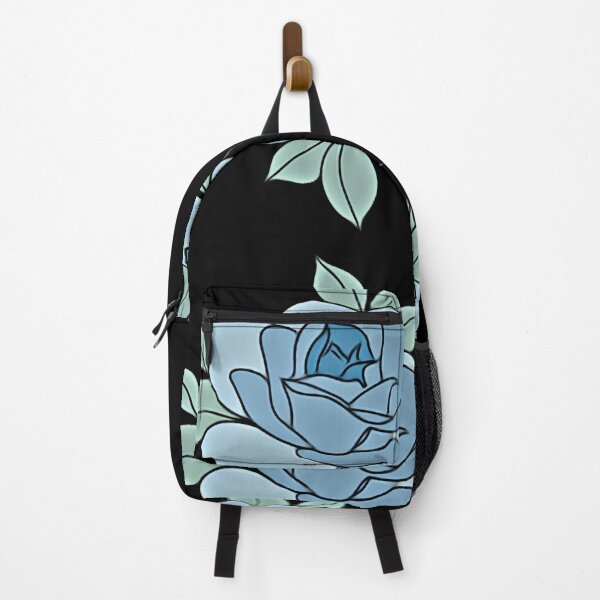 Item preview, Artistic soul light blue rose on black designed and sold by FlowerandDesing.