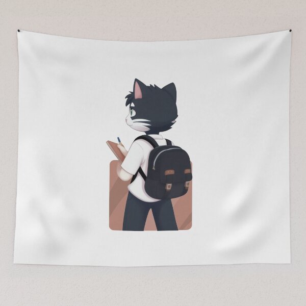 Item preview, Adorable Cat Ready for Learning designed and sold by Ridaelb.