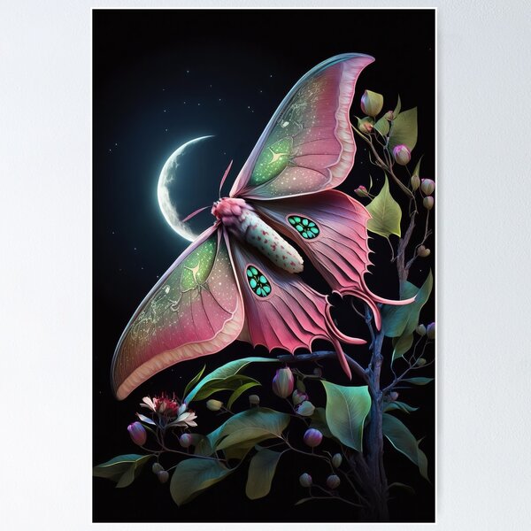 Chinese Luna Moth Posters for Sale | Redbubble