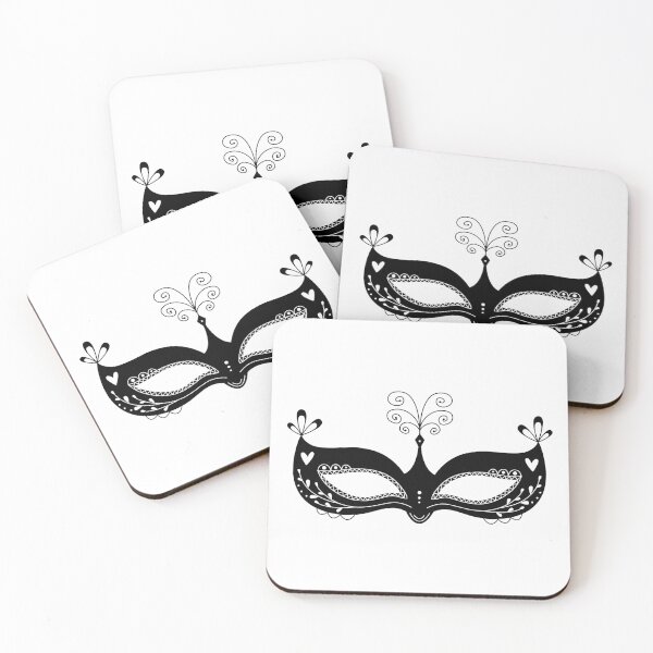 Item preview, Black and white masquerade mask designed and sold by OM-lova.