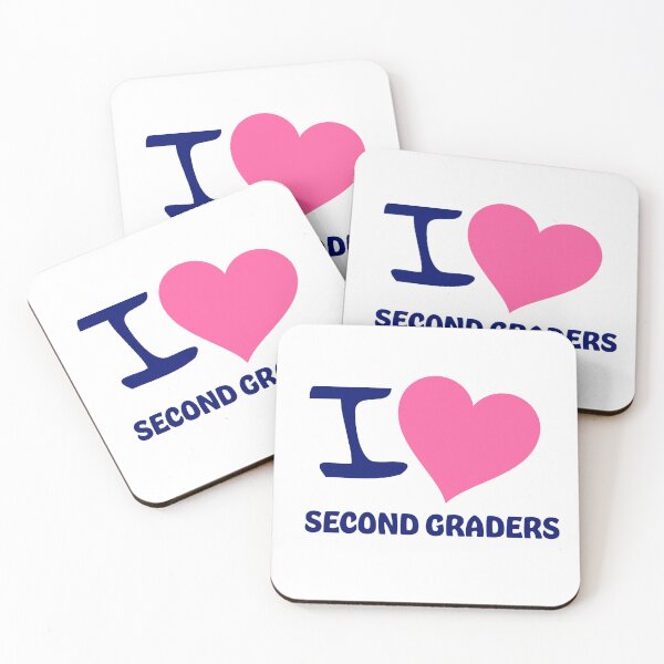 Item preview, I Love Second Graders | Second Grade | 2nd Grade | Teacher | Teachers | Teach | Student | Hot Pink | Heart designed and sold by ShoniwDesigns.