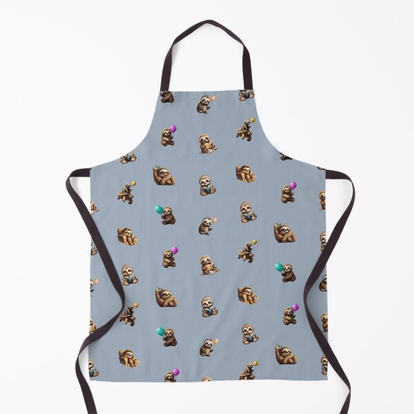 Item preview, Seamless Pattern of Sloths - Blue designed and sold by Jamillionaire Shop.