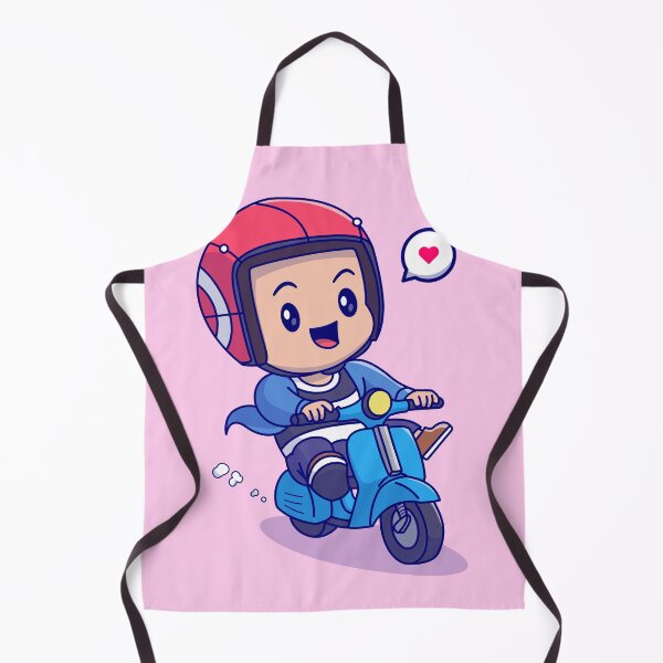 Item preview, Scooter Adventures: Cute Man Riding in Style Cartoon designed and sold by hjian8219.