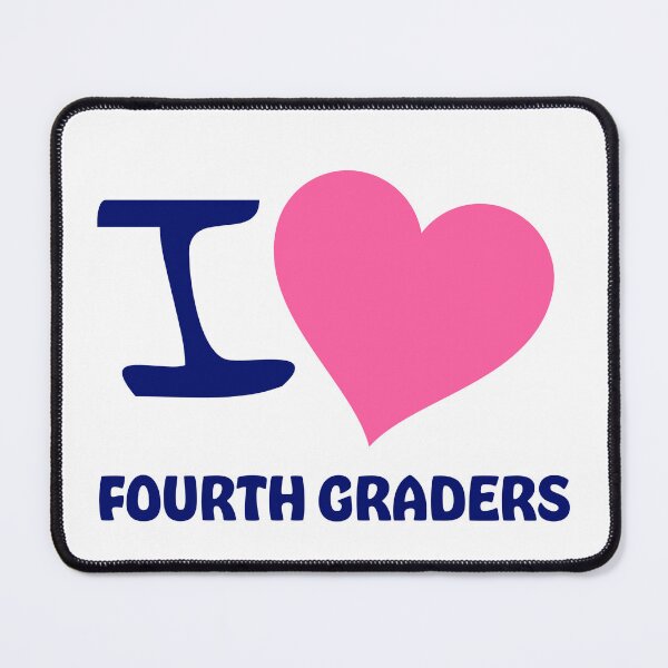 Item preview, I Love Fourth Graders | Fourth Grade | 4th Grade | Teacher | Teachers | Teach | Student | Hot Pink | Heart designed and sold by ShoniwDesigns.