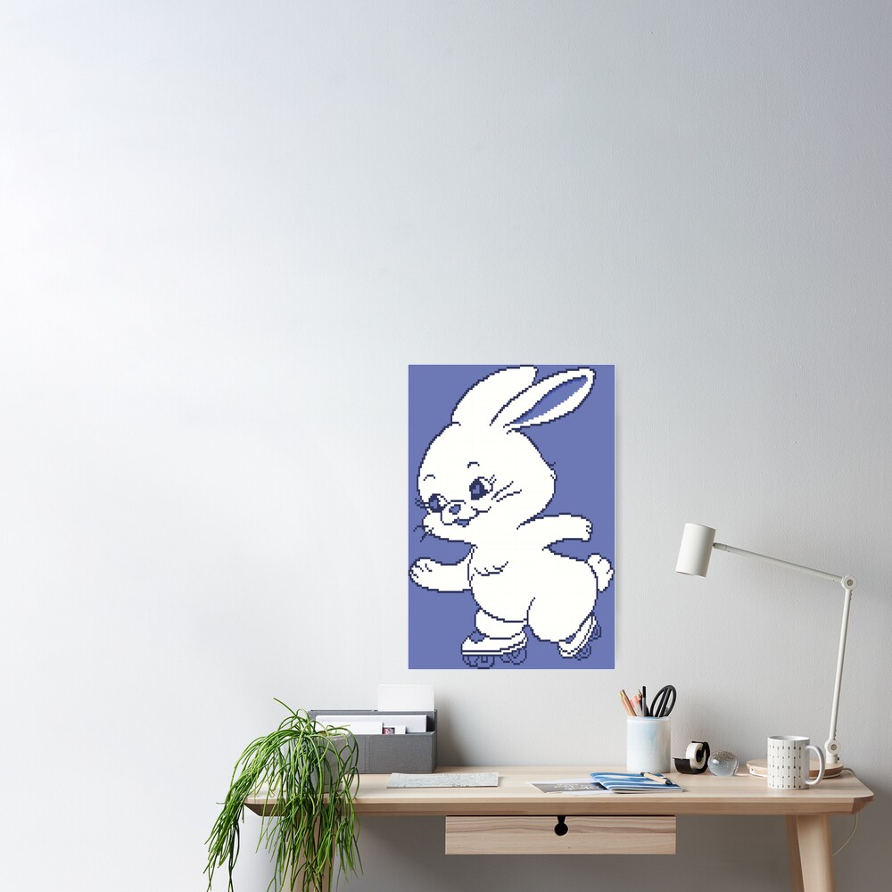 New Jeans Pixel Bunny Sticker for Sale by lorrainebow