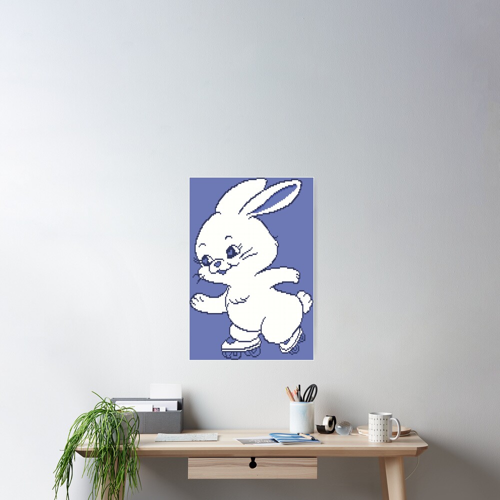 New Jeans Pixel Bunny Sticker for Sale by lorrainebow